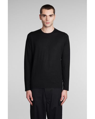 Laneus T-shirt In Black Wool