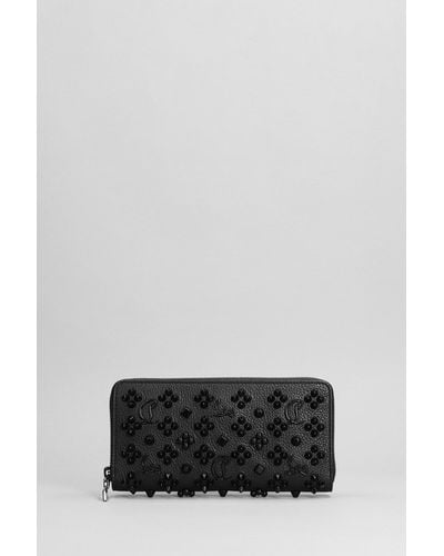 Christian Louboutin Panettone Wallet In Leather - Grey