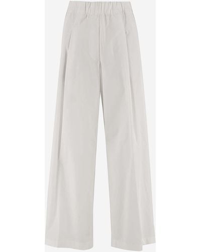 Dries Van Noten Cotton Trousers - White