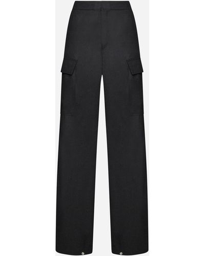 Filippa K Flannel Cargo Pants - Black