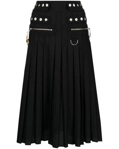 Chopova Lowena Ocean Kilt Skirt - Black