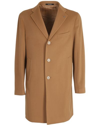 Tagliatore Notched-lapels Single-breasted Coat - Brown