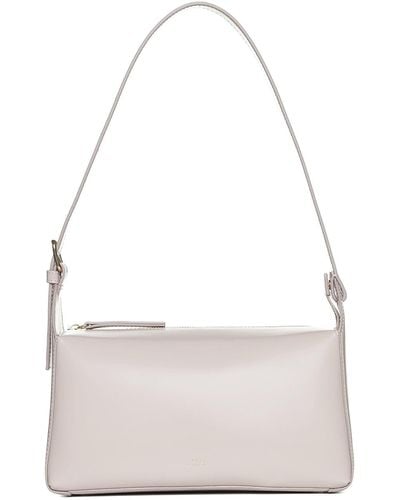 A.P.C. Virginie Baguette Leather Bag - White