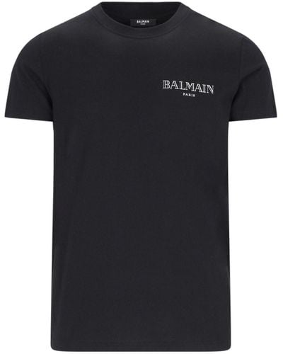 Balmain Vintage Logo T-Shirt - Black