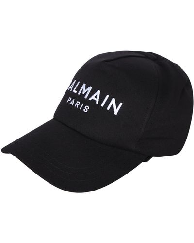 Balmain Logo Baseball Cap - Black