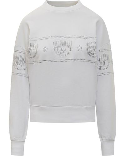 Chiara Ferragni Logomania 317 Sweatshirt - White