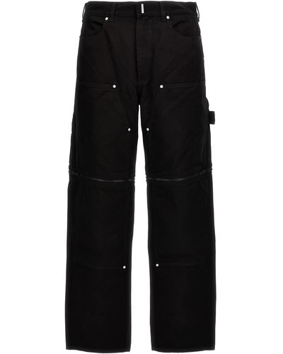 Givenchy Zip Off Carpenter Jeans - Black