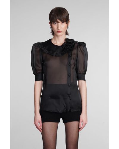 Alessandra Rich Shirt - Black