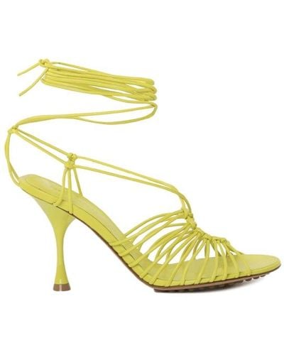 Bottega Veneta Stretch Leather Sandals - Yellow