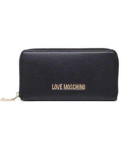 Love Moschino Wallet With Logo - Blue