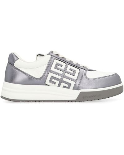 Givenchy Laminated Leather G4 Sneakers - White