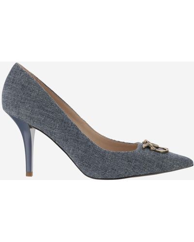 Pinko Pumps With Logo - Blue