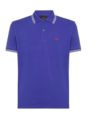 Peuterey Short-Sleeved Polo Shirt - Blue