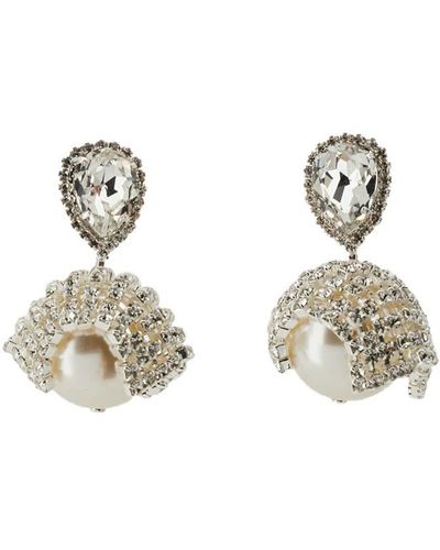 Magda Butrym Earrings With Pearls - Metallic