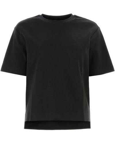 Weekend by Maxmara Black Cotton Multid T-shirt