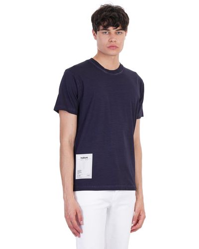 Haikure Tribeca Solid T-shirt In Cotton - Blue