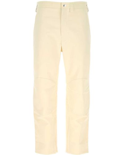 Jil Sander Ivory Cotton Pant - Natural
