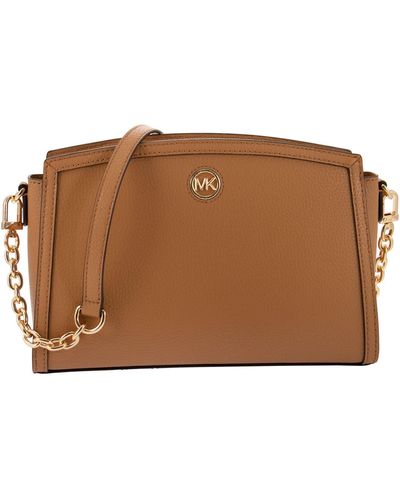 MICHAEL Michael Kors Chantal - Shoulder Bag With Logo - Brown