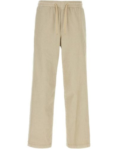 A.P.C. Wide-leg Drawstring Track Trousers - Natural