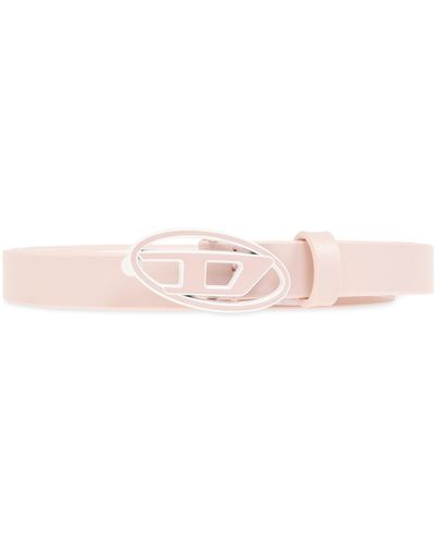 DIESEL Oval D Logo B-1Dr Belt - Pink