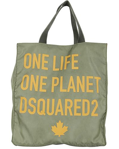 DSquared² Borsa Recycled Nylon Pouch - Green