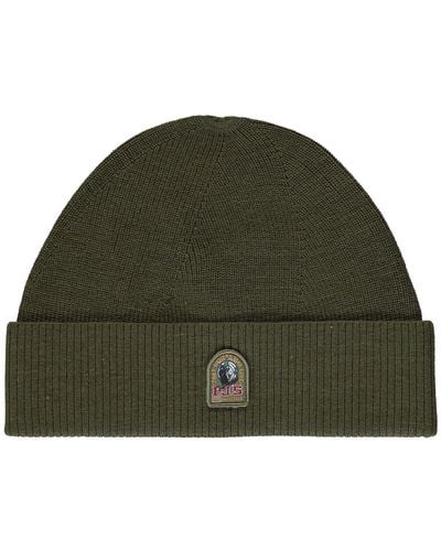 Parajumpers Ribbed Knit Beanie - Green