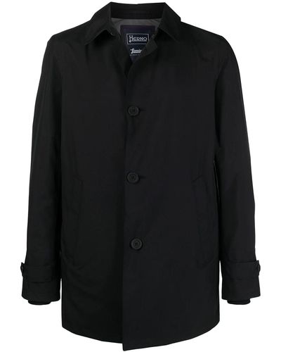 Herno Black Waterproof Raincoat