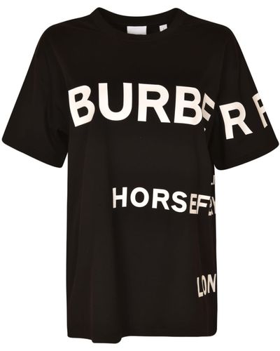 Burberry Carrick Logo T-shirt - Black