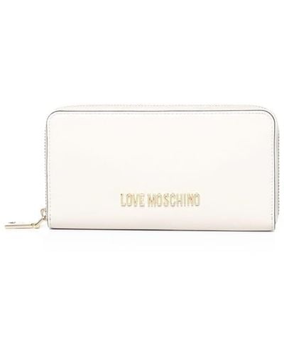 Moschino Wallet With Logo - White