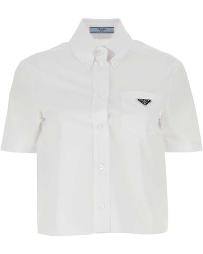 Prada Poplin Shirt - White
