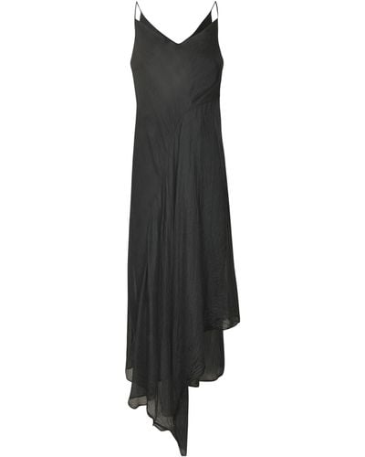 Marc Le Bihan Back V-Neck Sleeveless Dress - Black