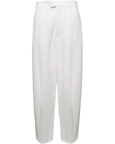 Marni Classic Trousers, With Pinces - White