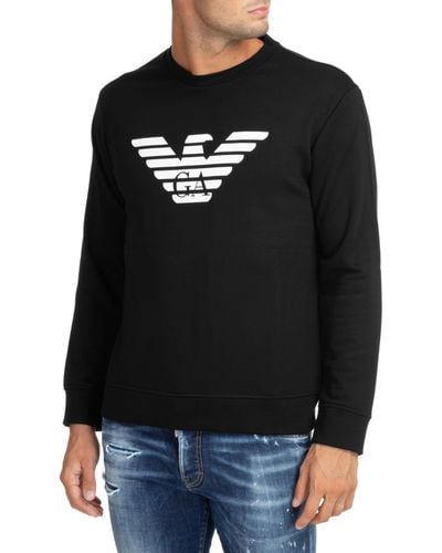 Emporio Armani Cotton Sweatshirt - Black