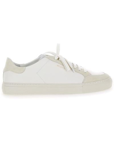 Axel Arigato Clean 90 Triple Low Top Trainers With Laminated Logo - White