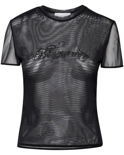 Blumarine Black Nylon T-shirt