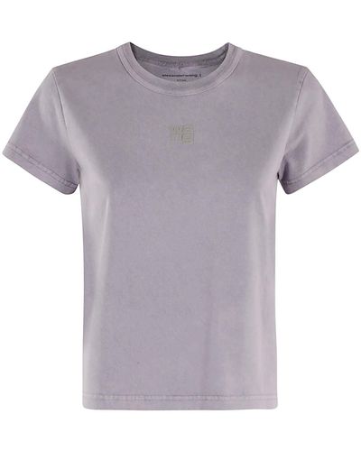Alexander Wang Logo T-Shirt - Purple