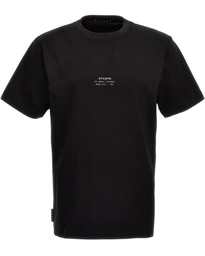 Stampd T-Shirt Stacked Logo - Black