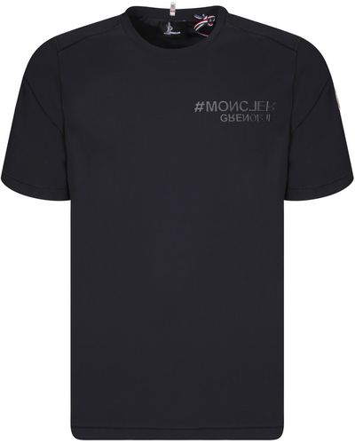 3 MONCLER GRENOBLE Basic T-Shirt - Black