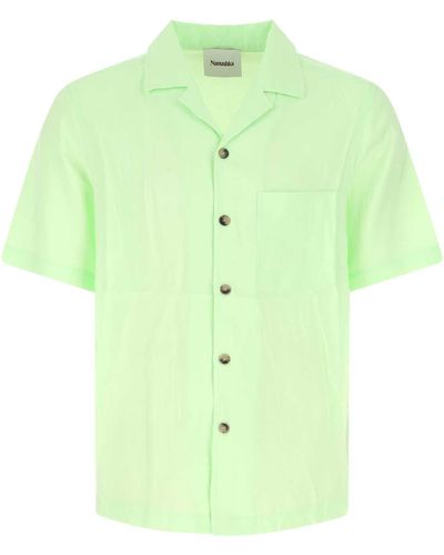 Nanushka Pastel Modal Blend Shirt - Green