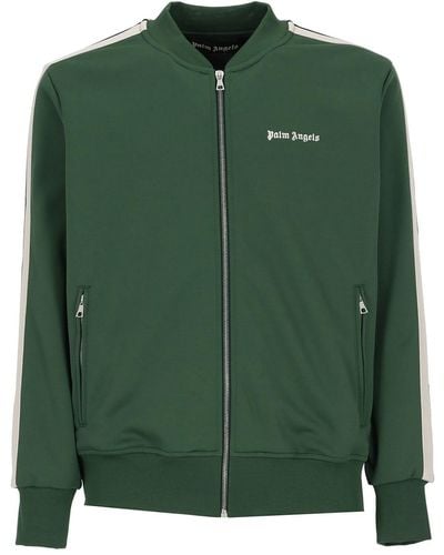 Palm Angels Bomber Track Jacket - Green