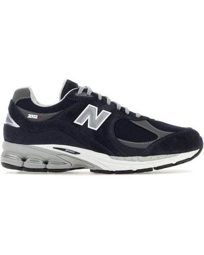 New Balance Suede And Mesh 2002R Sneakers - Blue