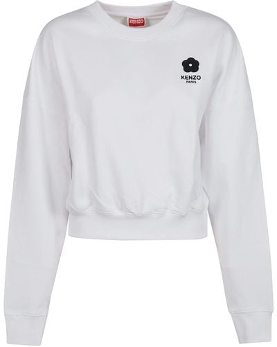 KENZO Boke 2.0 Cropped Sweatshirt - White