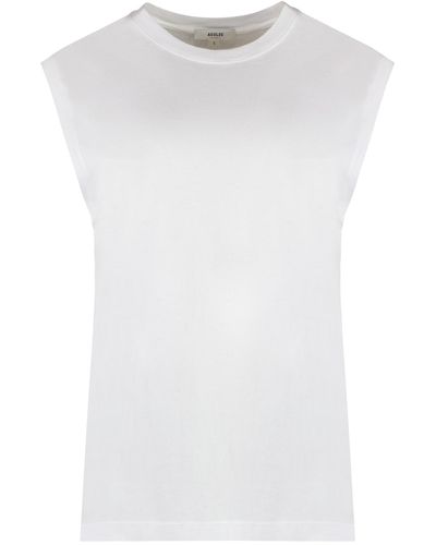 Agolde Raya Cotton T-Shirt - White