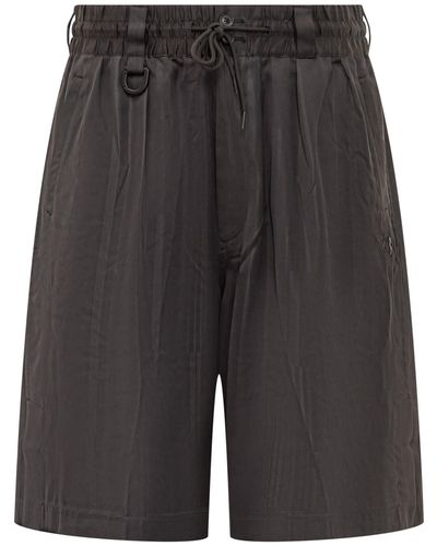 Y-3 Shorts With Logo - Gray