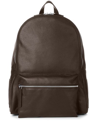 Orciani Calf Leather Micron Backpack - Brown