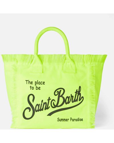 Mc2 Saint Barth Vanity Fluo Canvas Shoulder Bag - Green