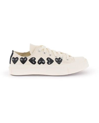 Comme des Garçons Multi Heart Converse X Comme Des Gar S Play Low-Top Sneakers - White