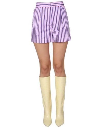 Etro Shorts With Striped Pattern - Pink