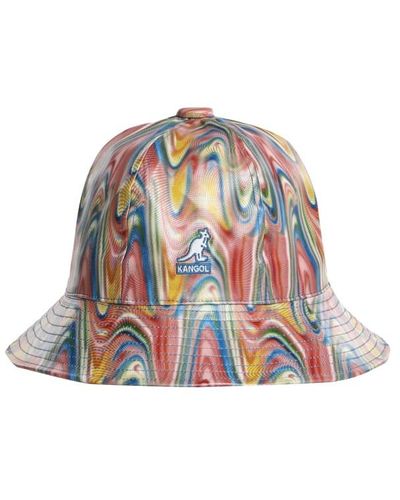 Kangol Heatwave Casual With Psychedelic Print - White