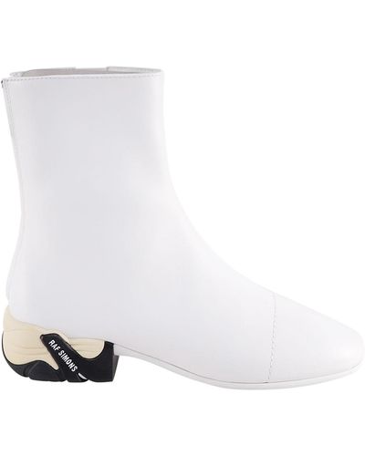 Raf Simons Leather Boots - White
